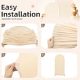 thumbnail image 4 of Arch Backdrop Cover Set of 3 (7.2/6/5 ft) Wedding Arch Cover Spandex Arched Stand Covers Stretchy Backdrop for Birthday Balloon Party Graduation Decoration Wedding, 4 of 8