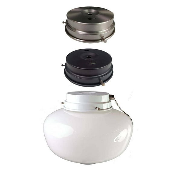 Hampton Bay 1-Light Multi-Finish Ceiling Fan Globe LED Light Kit