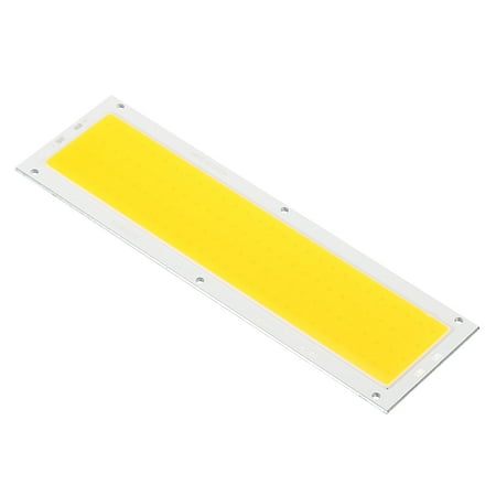 

10W DC 3 3.7V LED Chip Bulb Aluminum COB Lamps Bulb Warm White Light 3000K 1000LM 800mA 120x36mm for Home Reading 1 Pack
