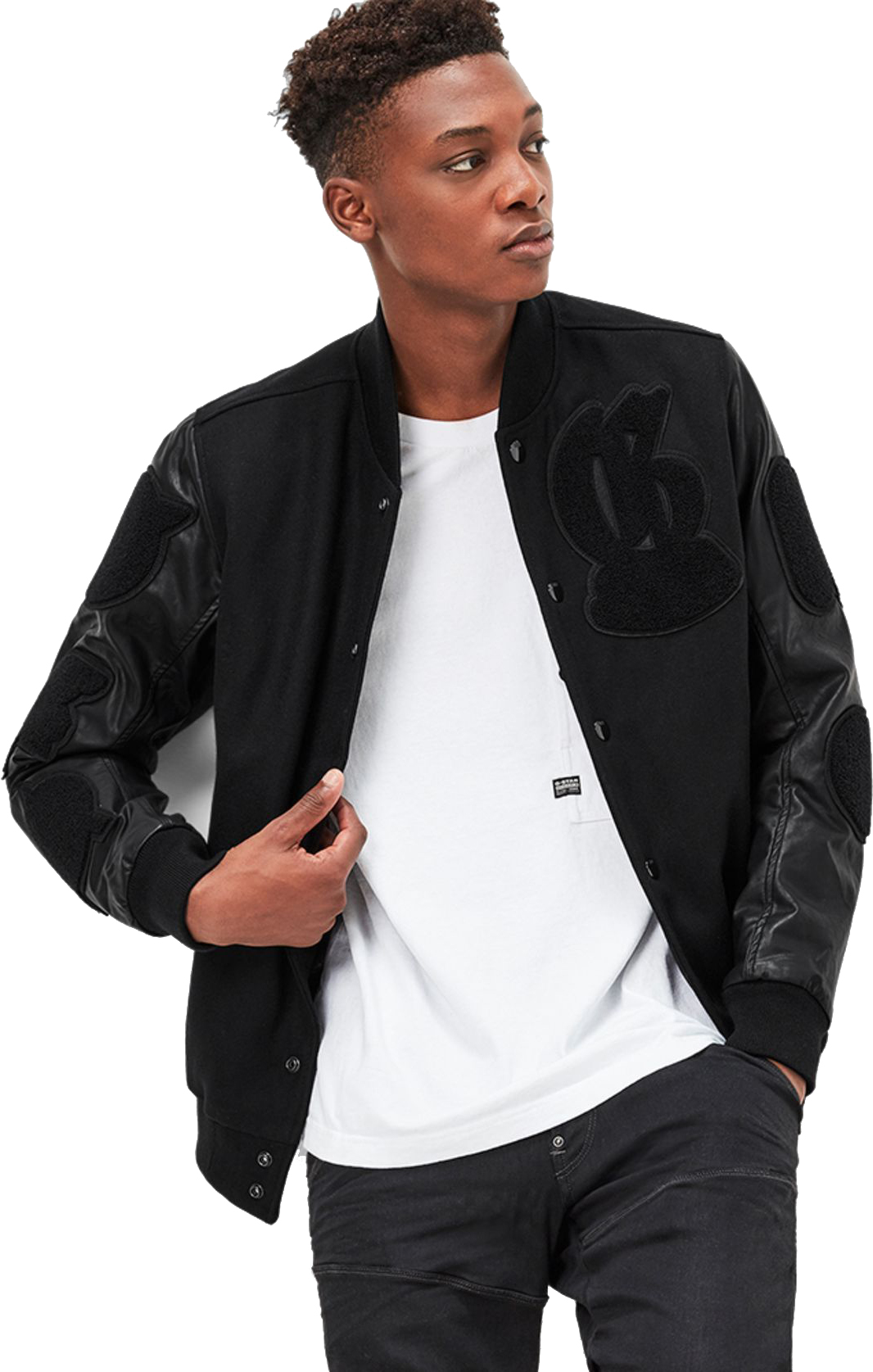 Athletic bomber jacket mens discount