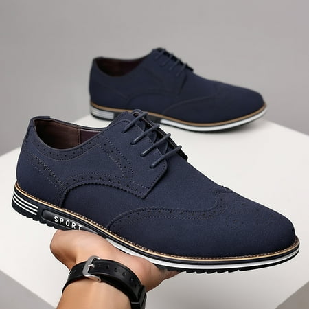

Myerden 4002 velvet brogue fashion men‘s shoes White bottom widened carved shoes men‘s 38-48