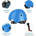 thumbnail image 3 of Kit de protección para casco para niños, kit de protección para rodillos de bicicleta, casco ajustable para niños, coderas, rodilleras, muñequeras, juego de protección para niños, monopatín deportivo, bicicleta, patín JM, 3 of 5