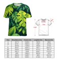 thumbnail image 2 of Palm Print Women T-Shirt Classic O Neck T-Shirts Short-Sleeve Trendy Animal Print Design Tshirt Casual Clothing, 2 of 5