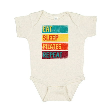 

Inktastic Fitness Eat Sleep Pilates Repeat Gift Baby Boy or Baby Girl Bodysuit