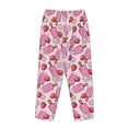 thumbnail image 5 of Xecao Strawberry Popsicle Women's Straight Lounge Pajama Pants: The Epitome of Relaxed Sleepwear, 5 of 9
