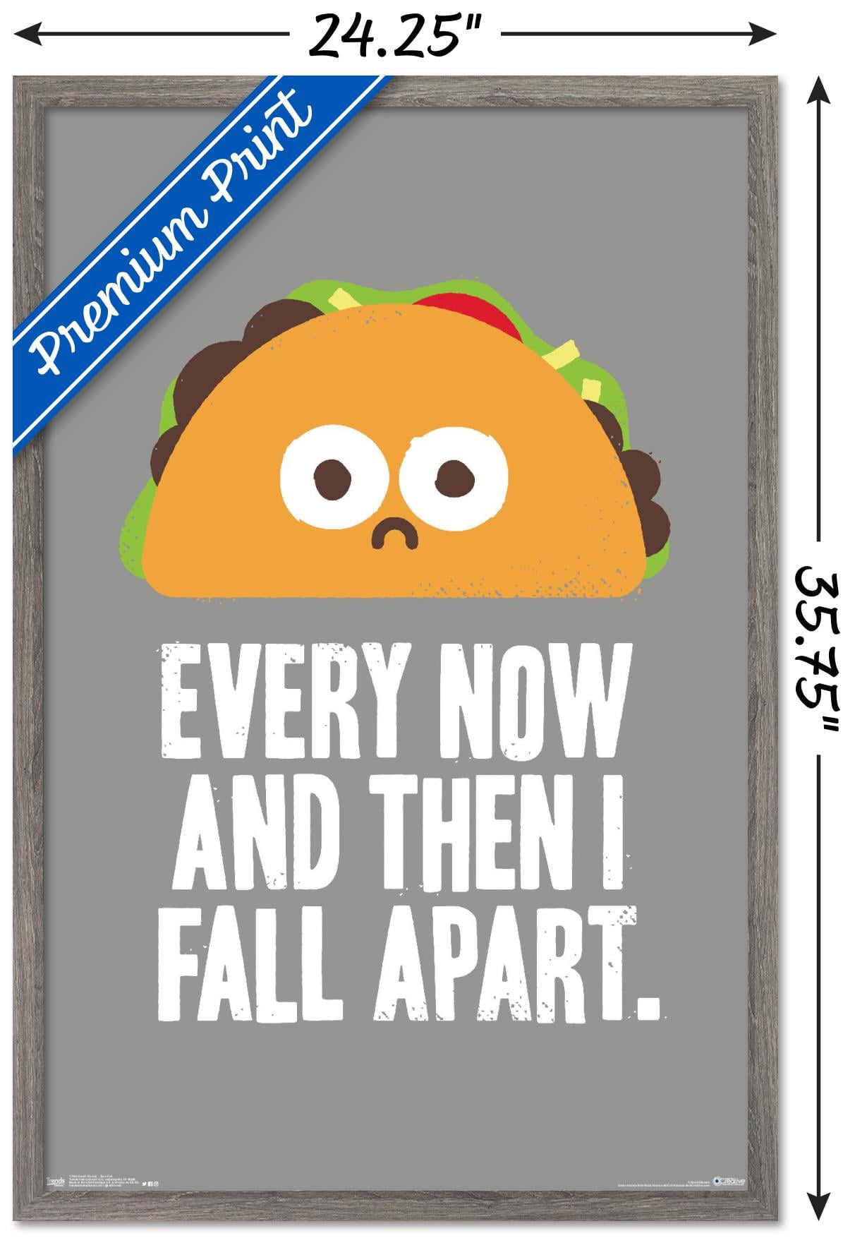 DaVid Olenick - Taco Fail Wall Poster, 22.375" x 34", Framed