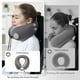 thumbnail image 2 of Almohada cervical de viaje Urnexttour, espuma viscoelástica con fundas de almohada, color gris, 2 of 6