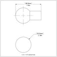 thumbnail image 2 of 1-1/4-in Cabinet Knob in Oil Rubbed Bronze, 2 of 2
