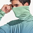 thumbnail image 7 of FAVIPT Sun Protection Fishing Shirts for Men Long Sleeve Gradient Tops Lightweight Rash Guard Hooded Shirts with Mask Hiking Outwear 2025 Blue,L, 7 of 7