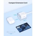 thumbnail image 3 of TROND Cable de Extensión 1.5 Pies - Enchufe Plano Giratorio 360°, 3 Tomas con Tierra, 13A, Cable SPT, 3 of 7