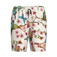 thumbnail image 4 of Fotbe Watercolor Floral With Butterflies Pajama Shorts for Men, Men's Pajama Bottoms, Sleepwear,Short Pajama Pants-4X-Large, 4 of 9