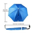 thumbnail image 3 of HDWUEN Rain Umbrellas Travel Beach Lightweight Umbrellas Portable Windproof Compact Folding Umbrella for Rain & Sun blue, 3 of 9