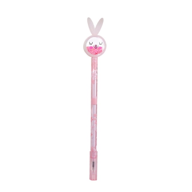 Dsscvnef Cute Cartoon Sequins Gel Pen 05mm Fine Tip Smooth Writing Rollerball Pen with 2ml Liquid Ink for School Home Study