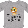 thumbnail image 4 of Inktastic 1st Birthday Party Tribal Lion Boys Boys Long Sleeve Baby Bodysuit, 4 of 5
