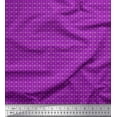 thumbnail image 1 of Soimoi Purple Poly Georgette Fabric Geometrical Star Geometric Print Sewing Fabric Yard 52 Inch Wide, 1 of 3