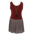 thumbnail image 4 of Little Girl 3 Pieces Tank Top Dress Jacket Graduation Flower Girl Dress USA Burgundy 6 JKS 2138 BNY Corner, 4 of 5
