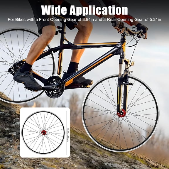 29 Inch Aluminum Alloy Rim Disc Brake MTB Wheel Mountain Bike Wheelset Kit 441 lbs Capacity for 7, 8, 9, 10, 11, and 12s Cassettes