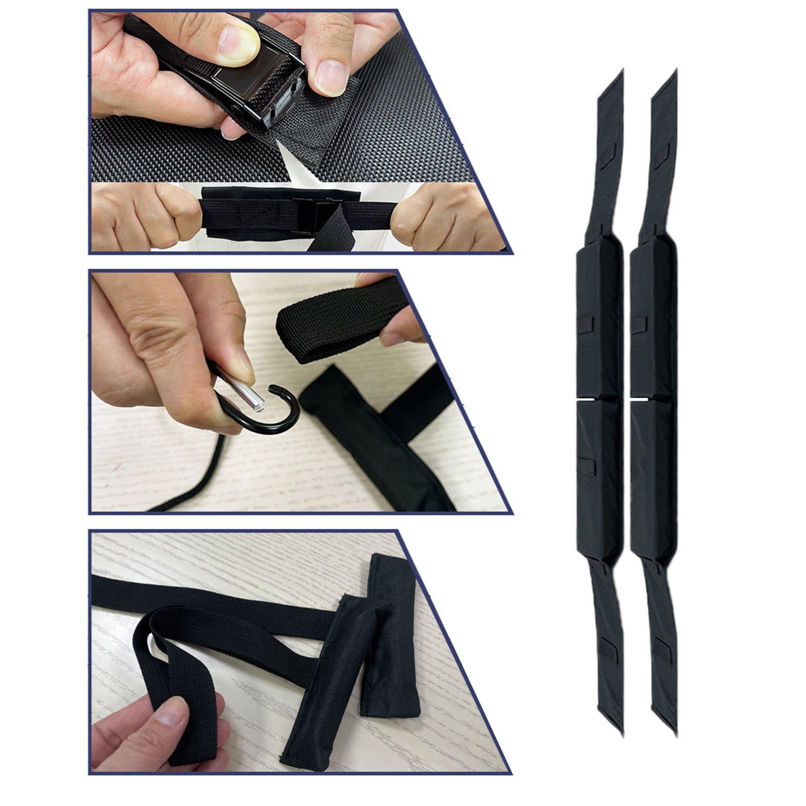 Universal Kayak Roof Rack for Cars Without Crossbars SUP Canoe and Outdoor Gear Transport