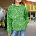 thumbnail image 2 of Mercatoo Hoodies for Girls 𝗣reppy Long Sleeve Warm Print Loose Fit Sweatshirt Fall Casual Tops with 𝗞angaroo Pocket, 2 of 7