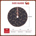 thumbnail image 4 of Halloween Christmas Tree Skirt - Paisley Pattern No.90126 48 Inches Christmas Tree Skirt for Halloween Holiday Indoor Home Christmas Tree Decorations with Three Ribbons, 4 of 7