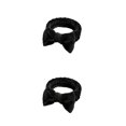 thumbnail image 1 of Minnieouse Banda para la cabeza decorativa elegante reemplazo Bowknot maquillaje de cara mujeres diadema sombreros regalo de cumpleaños Negro 2piezas, 1 of 6
