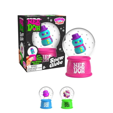 NeeDoh Squishmas Snow Globe, Holiday Stocking Stuffer Christmas Novelty Toy, Children Ages 3 
