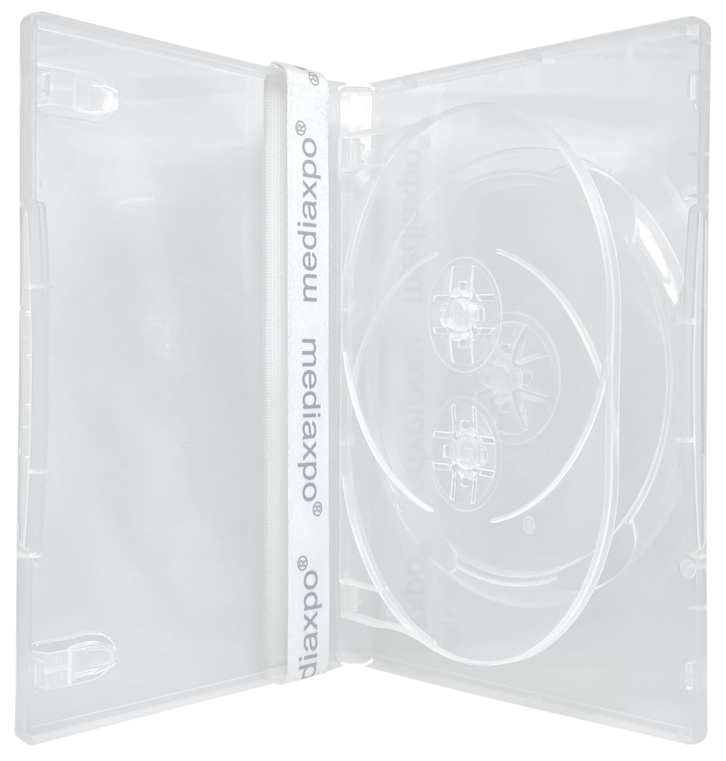 CheckOutStore 25 Standard Clear Triple 3 Disc DVD Cases