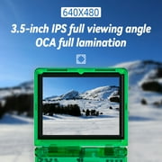 RG35XXSP Handheld Game Console,3.5Screen,3300mAh Battery,5G WiFi Bluetooth HD and TV Output Green