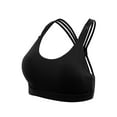 thumbnail image 7 of Womens Meduim Impact Sports Bras Criss Cross Back Sexy Running Bra Workout Running Crop Tops Longline Yoga Bra, 7 of 7