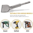 thumbnail image 4 of Sds Plus Tile Chisel, 165Mm X 75Mm High Quality Widening Series, Chiseled Curved Tile Chisel For Ceramic And Floor Tiles, 4 of 5