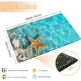 thumbnail image 3 of Starfish Seashell on Beach Doormat, Indoor Outdoor Decor Patio Mats Entrance Door Mats Non-Slip Outside Inside Floor Mat Rugs for Home Decor 17x30 Inch，House Warming Gift, 3 of 6