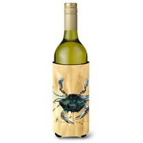 Carolines Treasures 8159LITERK Crab Wine Bottle Hugger Wine Bottle multicolor