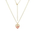 thumbnail image 6 of Believe by Brilliance Crystal and Cubic Zirconia Heart Shaker Necklaces in 14KT Gold Flash Plated, 6 of 7