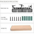 thumbnail image 2 of Soporte para medallas de gimnasia, colgador de exhibición para premios deportivos, soporte para montaje en pared, colgador decorativo de madera negra, porta medallas para el hogar, insignia de 3, 2 of 7