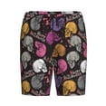 thumbnail image 4 of Wukai Halloween Skeleton Men’s Short Pajama Pants With Pockets Soft Sleep Pj Shorts for Men-Medium, 4 of 6