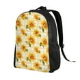 thumbnail image 6 of Easygd Light Yellow Plaid Sunflower Versatile and Stylish Backpack: Comfort, Storage, and Durability for College,Work, Travel, and Everyday Use, 6 of 8