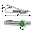 thumbnail image 3 of Tiki Time Witch Doctor Tropical Island Round Tie Bar Clip Clasp Tack Silver Color Plated, 3 of 6