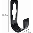 thumbnail image 2 of Garden hose bracket, hose hook, water pipe bracket, wall mounted hook, black reinforced bracket, 2 of 5