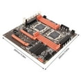 thumbnail image 3 of X99 Dual Server Motherboard, 2011-3 Pin DDR4 Gaming Motherboard With Rear 4 USB3.0 For Studio Computer Game Simulator E5CPU, Dual Socket Desktop Motherboard, 3 of 8