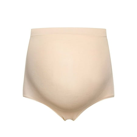 

HUPOM Feminine Underwear For Men Underwear High Waist Activewear Tie Maternity Waist Beige S/M