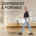 thumbnail image 7 of Jocauto 4 Step Ladder with Tool Tray, 330lbs Capacity Aluminum Folding Step Stool, Anti-Slip & Lightweight for Kitchen, Warehouse, Outdoor Work, 7 of 7