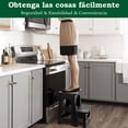 thumbnail image 3 of Taburete Plegable de 2 Pasos, Antideslizantes Banco Plegable Portátil para Adultos, soporta 250 lbs, Banquitos Multifuncional para la Cocina, el Baño, el Lavabo, la Autocaravana, 3 of 4