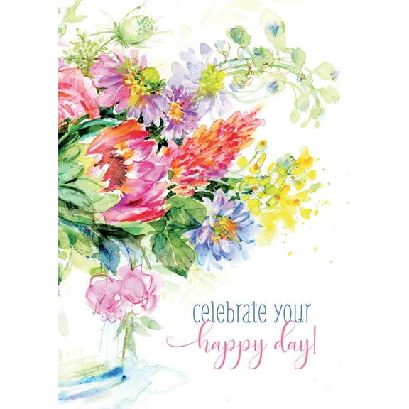 Shared Blessings Botanica Flowers 1 Count Religious Wedding Card, Christian NIV Scripture Love is Patient, Envelope Included