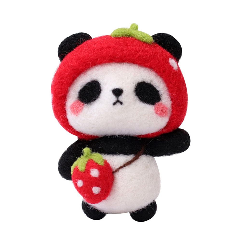 Felt Panda Key Chain · A Fabric Animal Charm · Sewing on Cut Out + Keep ·  Creation by
