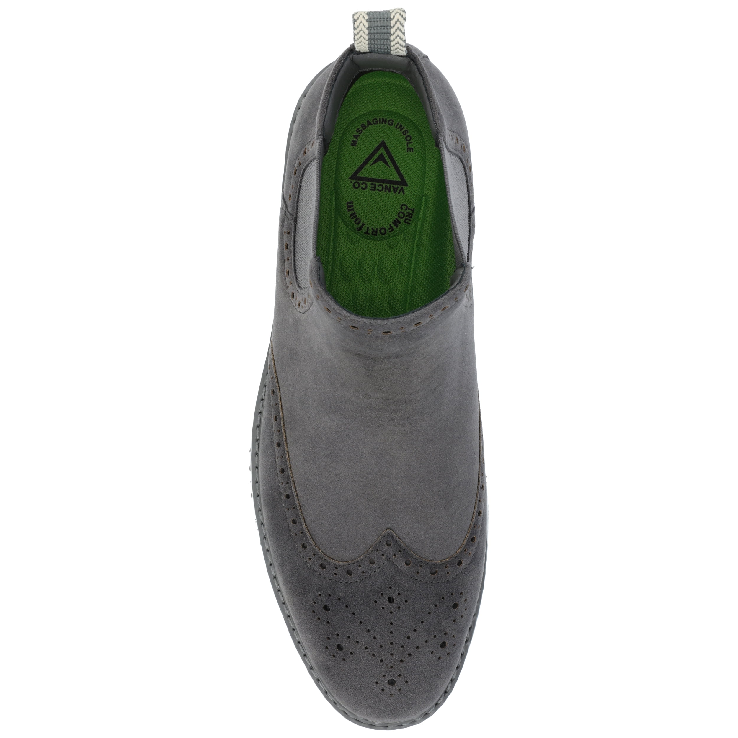 Vance Mens Thorpe Wingtip Slip-on Chelsea Boot
