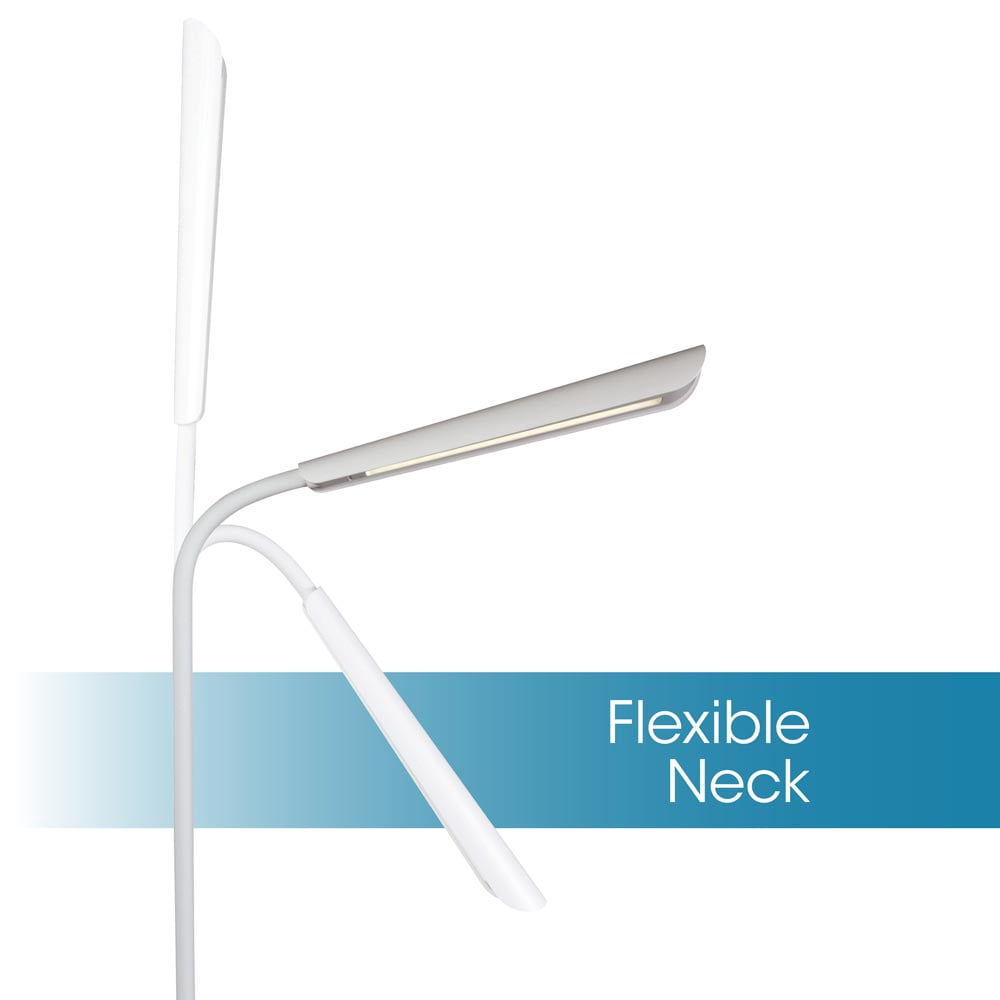 OttLite Wellness Series® Power Up LED Desk Lamp with Wireless Charging, White