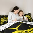 thumbnail image 5 of Castle Fairy Video Game Twin Comforter Sets,Abstract Geometric Gamepads Bedding Set, 5 of 8