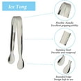 thumbnail image 3 of 6Pcs Ice Tongs Mini Sugar Tongs 4.25Inch Stainless Steel Small Serving Tongs, Small Kitchen Tiny Tongs for Appetizers,Tea Party, Coffee Bar, Desserts, 3 of 7