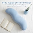 thumbnail image 2 of Pea Pod Body Pillow for Adults, Pea Pod Body Pillow for Side Sleeper Wavy, Soft and Supportive Long Bolster Pillows for Lumbar Support, Bodys Support Pillows for Side Sleepers, 2 of 6