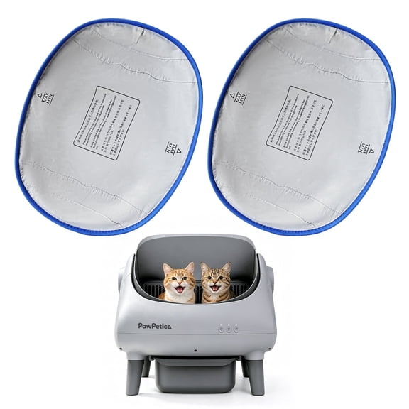 PawPetica 2 Pack Leak Resistant Tray For Automatic Cats Toilet Litter Accessories Replacement Part, Cat Litter Box Waterproof Pad